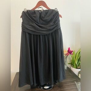 Lane Bryant Elegant Black Strapless Dress